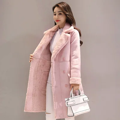 Winter Fashion High Quality Rabbit fur coat Thick Velvet Fur Coat Long Fur Coat Female Loose Thick Warm Mink fur Teddy coat