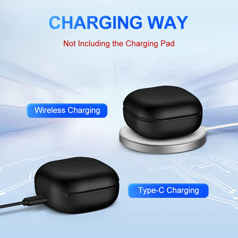 صندوق شحن بديل لهاتف سامسونج جالاكسي بادز 2 برو مع صندوق شحن ضوء المؤشر LED 450 مللي أمبير/700 مللي أمبير في الساعة علبة شاحن بطارية #5