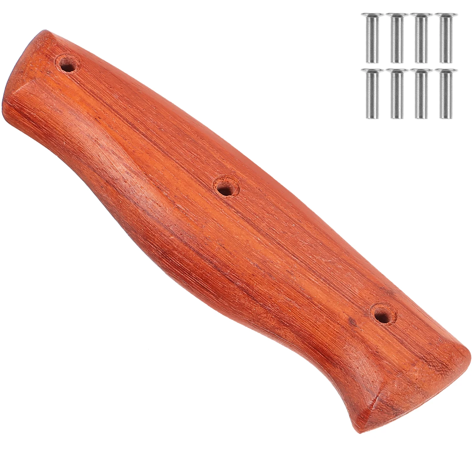 2 Pcs Chefs Knife Solid Wood Handle for Grip Wooden Replacement Repair Handles Kitchen Home