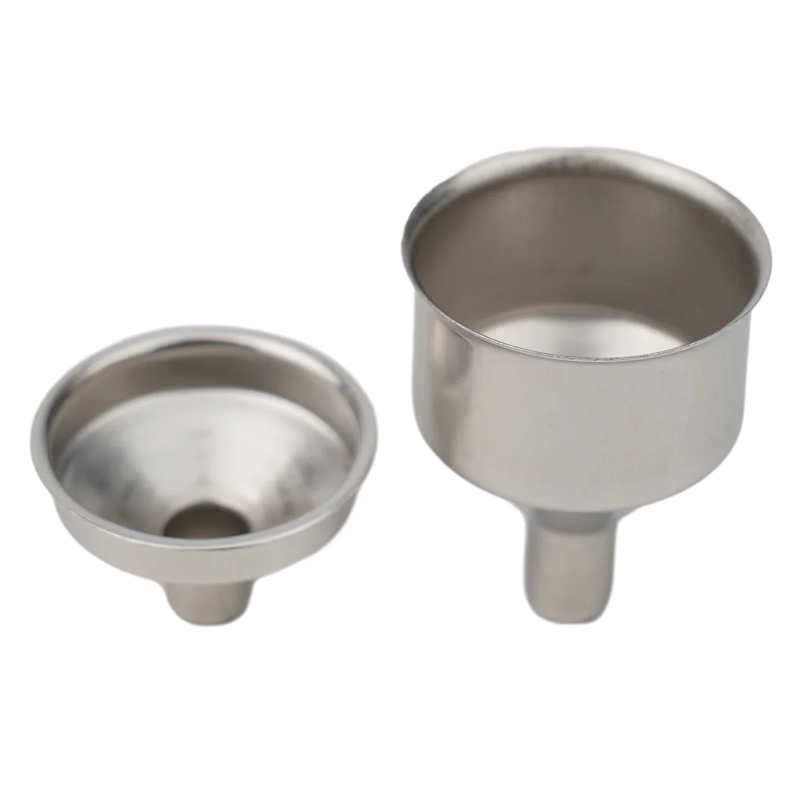 1PCS Mini Kitchen Oil Liquid Funnel Metal Funnel With Detachable Filter Wide Mouth Funnel For Canning Kitchen Supplies