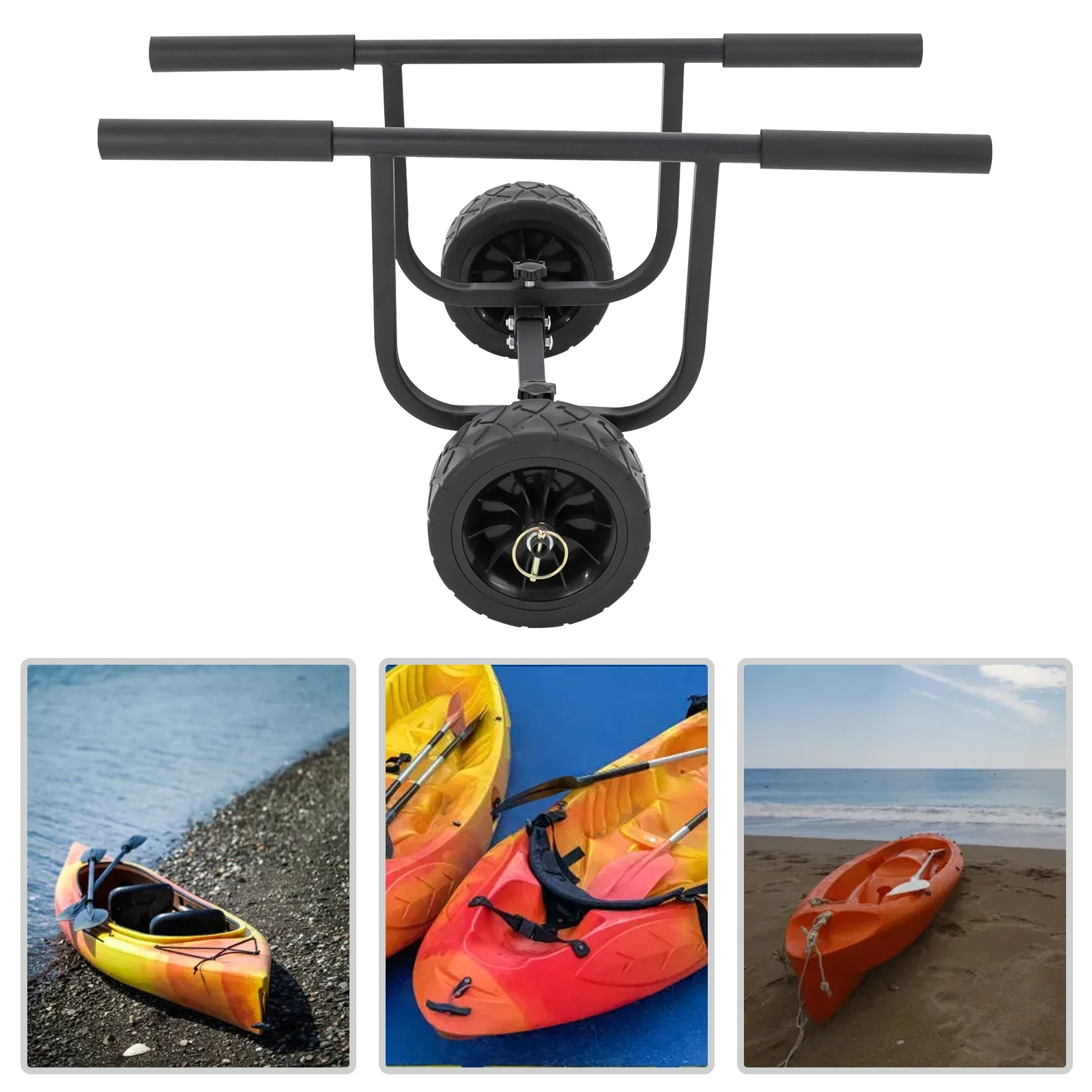 

Load Boat Launching Wheels Set, Adjustable Width, 8-Inch Textured Wheels, Stainless Steel Tubing, Corrosion-Resistant, Easy to