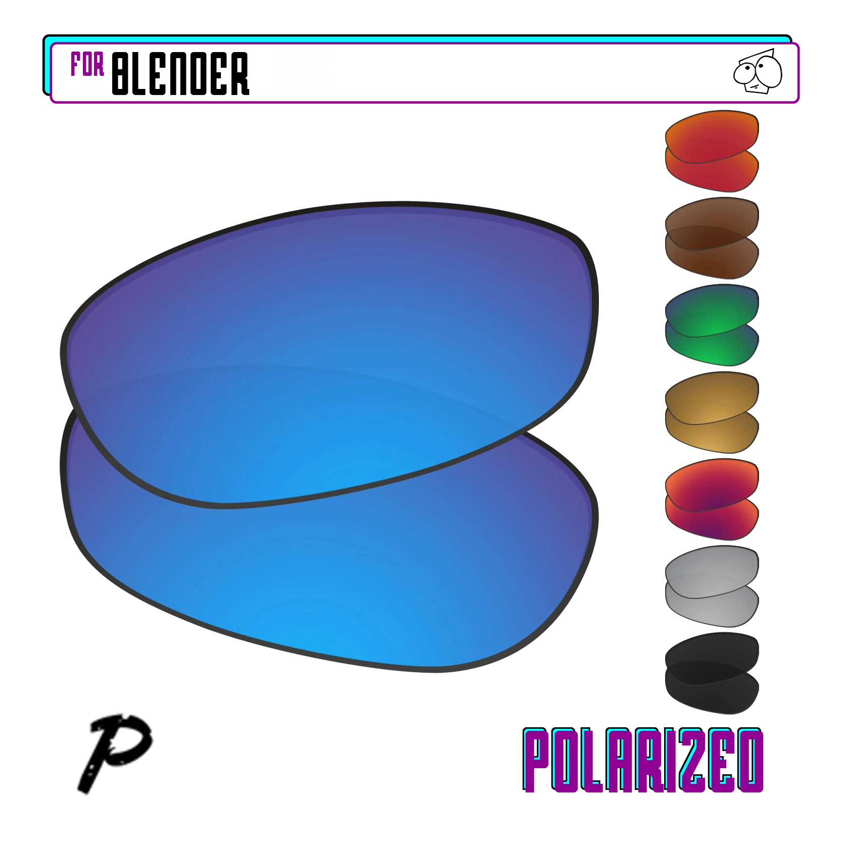 

SunglassDoctor Polarized Replacement Lenses for Oakley Blender OO4059 59mm Sunglasses - Multiple Options