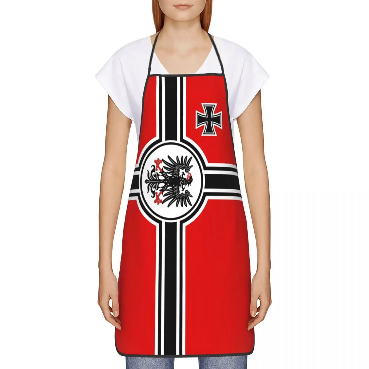 German DK Reich Empire Of Flag Funny Aprons Men Women Germany Proud Kitchen Chef Bib Tablier Cuisine Cooking Baking Gardening