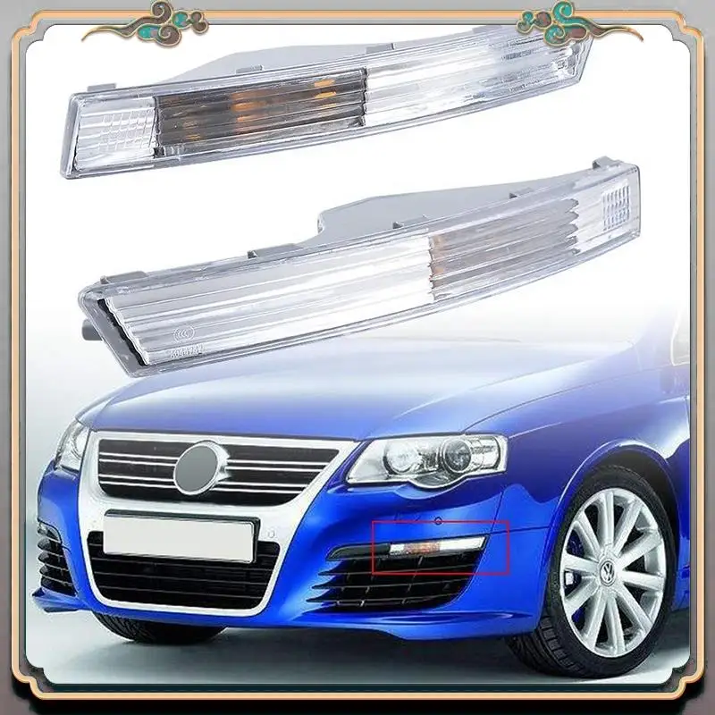 Reliable-Front Bumper Side Turn Signal Indicator Light Cover Compatible For-VW  Passat B6 2006-2010 Sedan Wagon Model