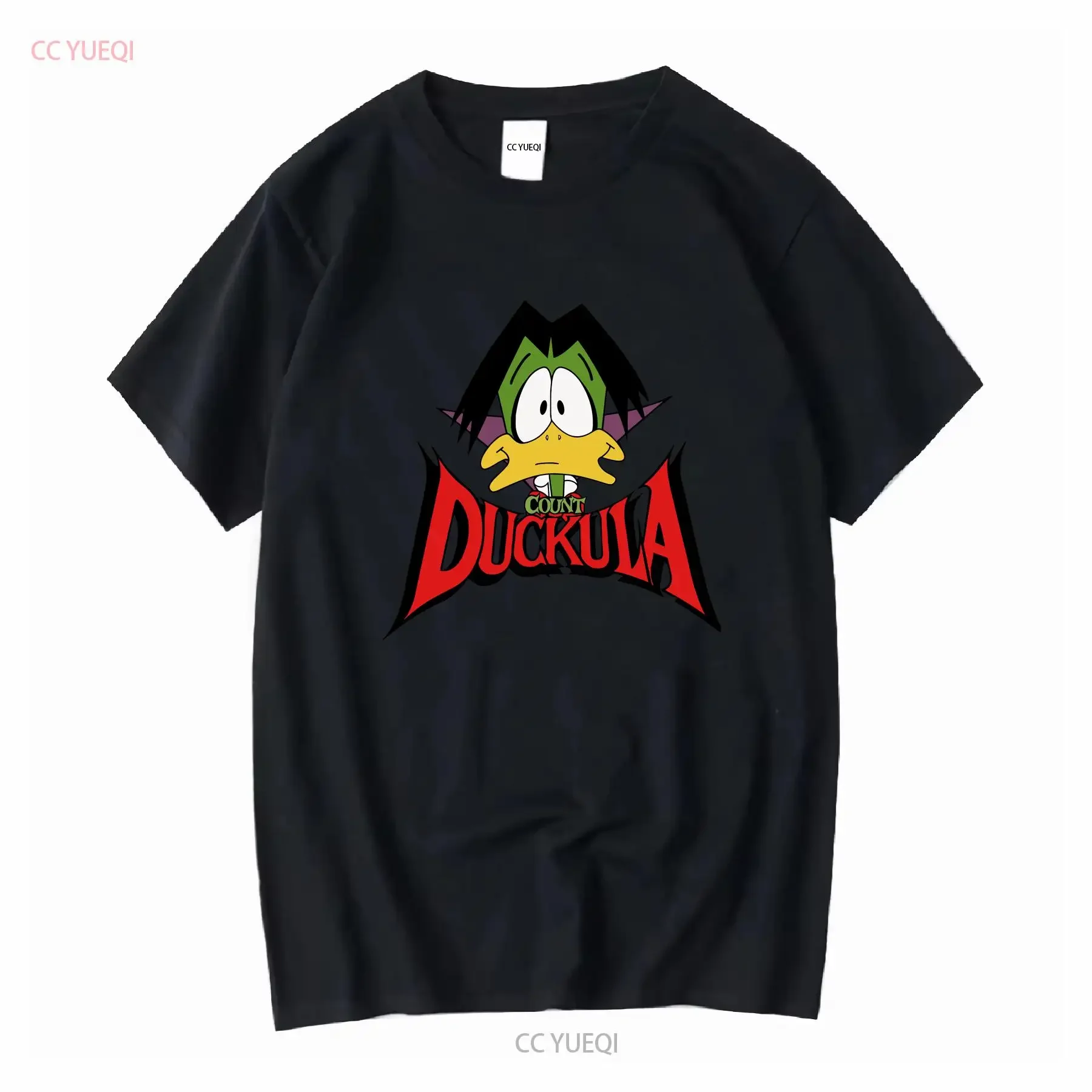 Retro Count Duckula Vegetarian Vampire Duck 80's T Shirt Quirky and Comfortable long or short sleeves vintage Washed