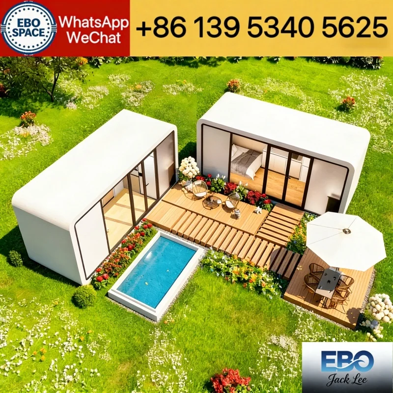 40Ft 20Ft Luxury Prefab Villa 2 3 4 5 Bedrooms Prefabricated Foldable Expandable Container House Portable Mobile Tiny Home