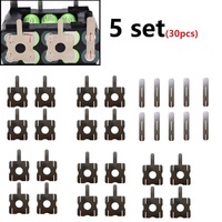 30pcs Spots Welding Nickel Plates 5Set Battery Plating Nickle Sheet For Makitas Nickel Plated Steel Strap Strip Sheets Battery