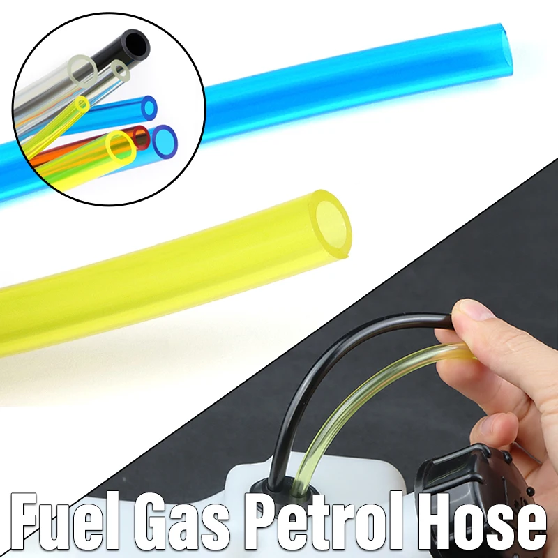 1~20m Fuel Gas Hose Petrol Tube 2x3.5~7x10mm Oil Resistant Replacement Fuel Line for Chainsaw Blower Power Equipment Pipe