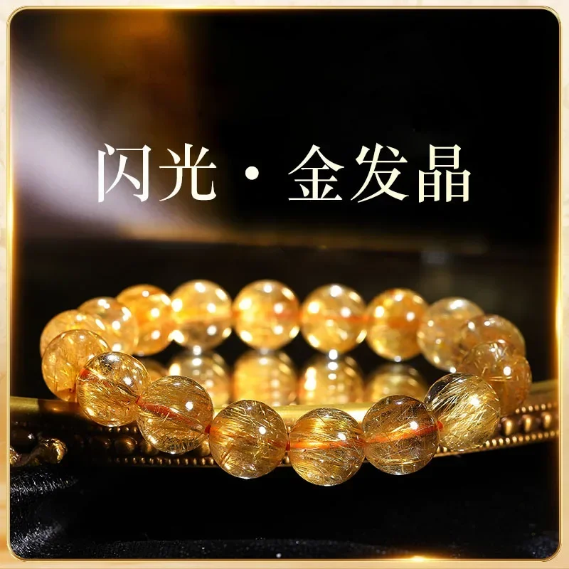 

hot Wholesale natural copper hair crystal red color copper bracelet fashion jewelry bracelet for girls gifts women Chinese beads