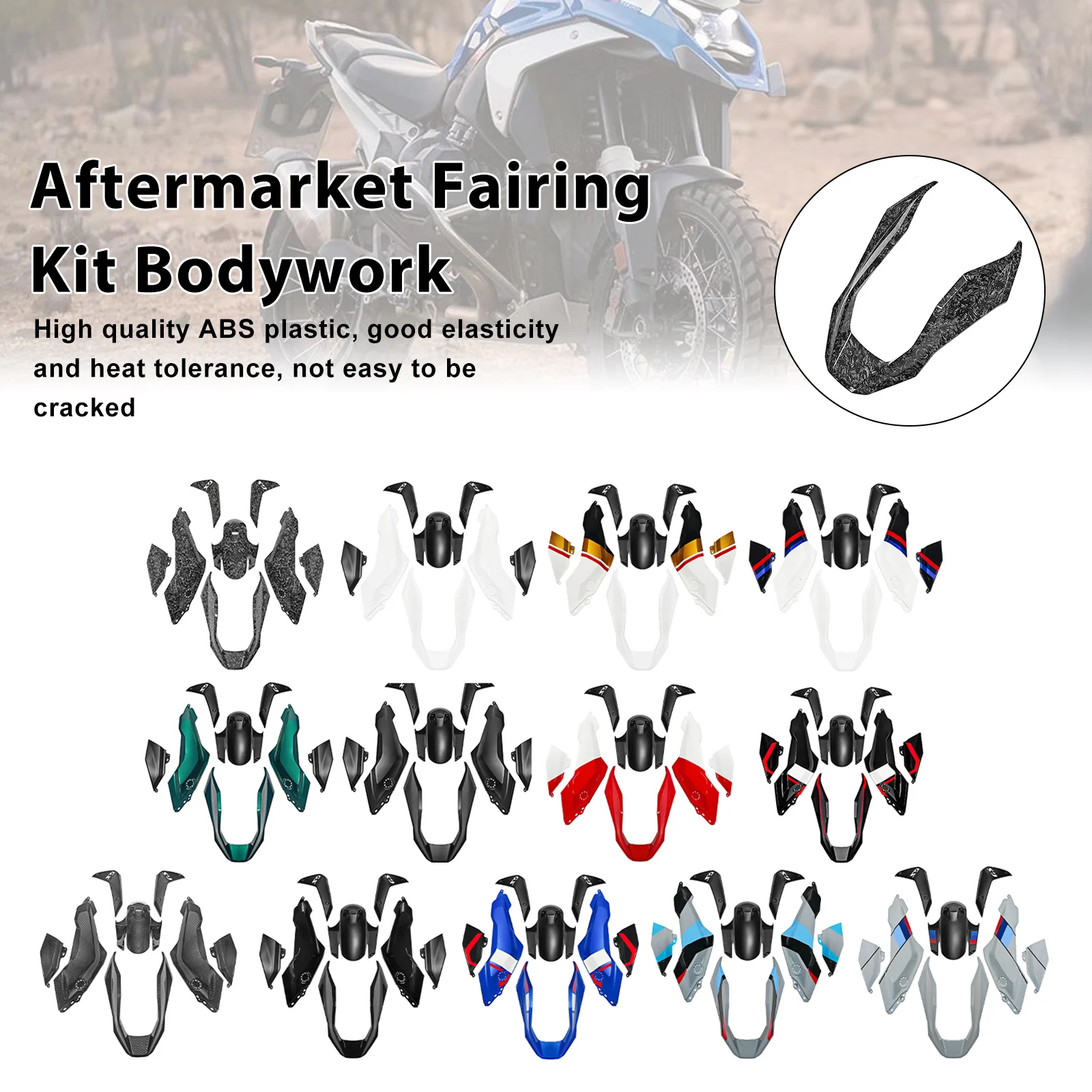 Kit Carene in Plastica ABS a Iniezione Topteng per BMW R1300GS R 1300 GS 2024-2025 2026 R 1300GS