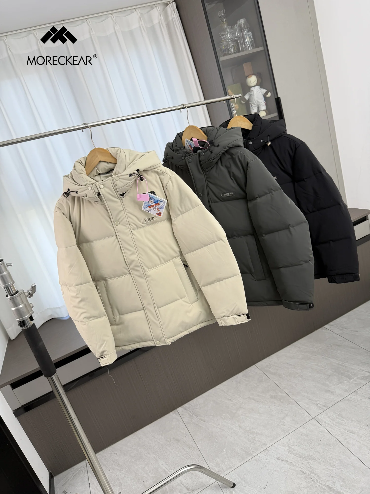 Outdoor High-End Series Men's Fashionable Windproof Warm Versatile down Jacket Three-Proof Technology Youth Casual Long Sleeve