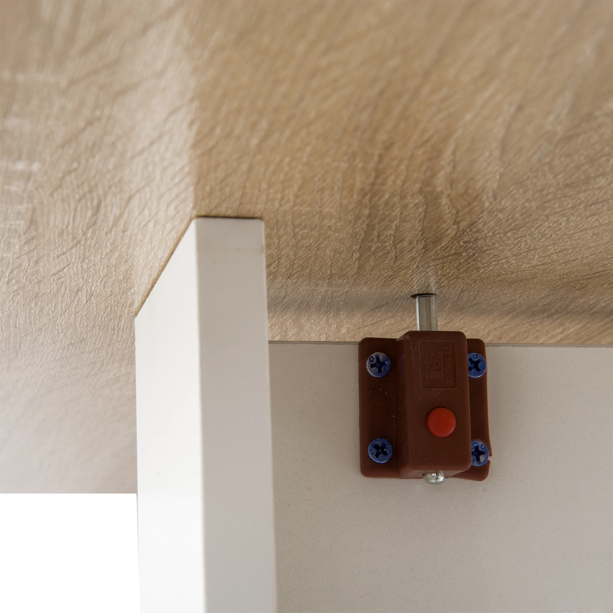 HOMCOM طاولة كتابة خشبية قابلة للطي من خشب البلوط، مكتب منزلي أبيض #4