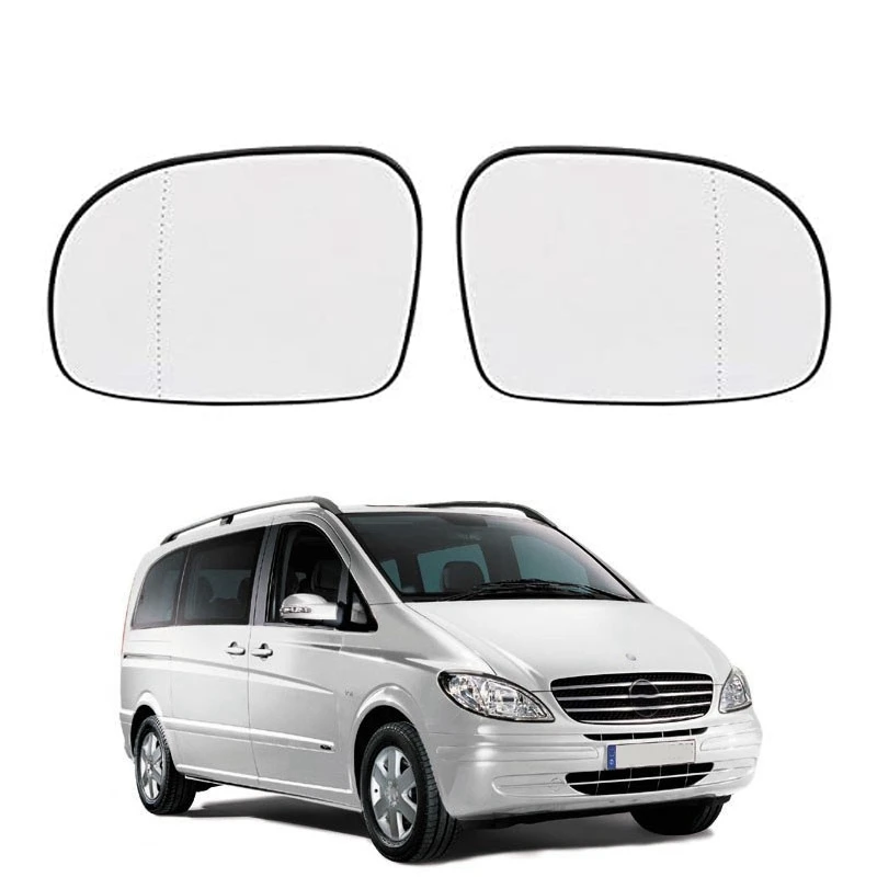 Car Glass Heated Rearview Mirror Side Wing Rearview Lens Suitable For Mercedes-Benz Viano W639 2004-2010