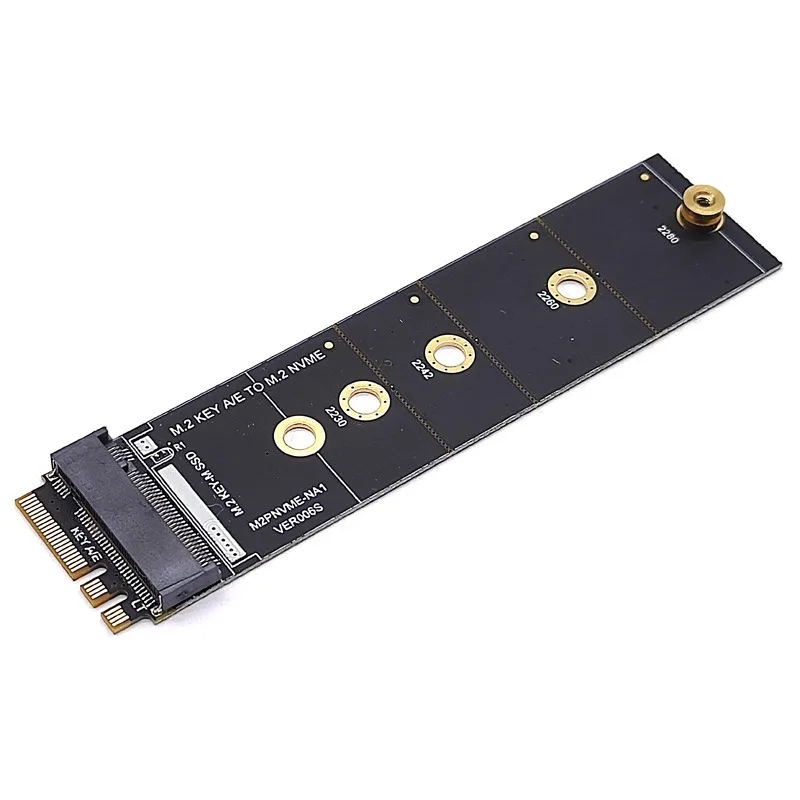 M.2 KEY‑A/E to KEY‑M Adapter Card, Convert WIFI Slot to NVME M.2 Drive for Storage Expansion