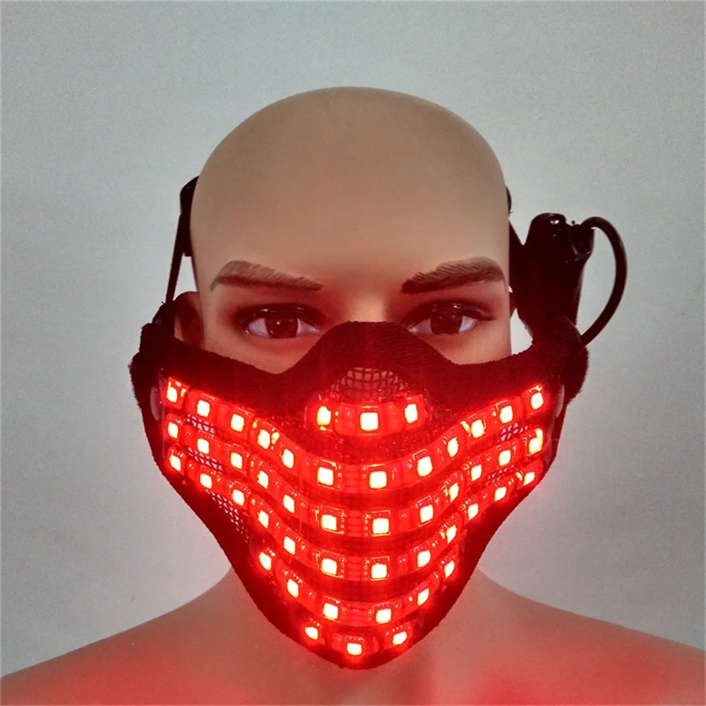 Magicool Cheap Price Led Mask Gloves Halloween Christmas Carnival Costume Party Game Button Control Facemask Glasses Domino