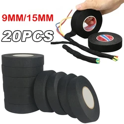 Car Wiring Loom Protection Tape, Heat Resistant Waterproof Harness Tape, 9/15/50MM Size Electrical Insulating Adhesive Tape