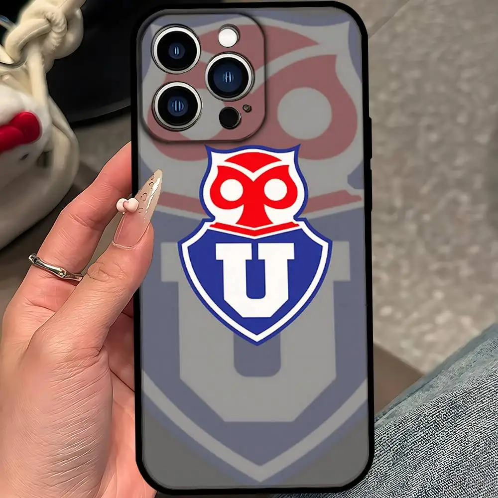 حافظة هاتف بشعار S-Chile U-University حافظة ناعمة لهاتف آيفون 17,16,15,14,13,12,11,Pro,Max,Plus,mini غطاء أسود من السيليكون #4
