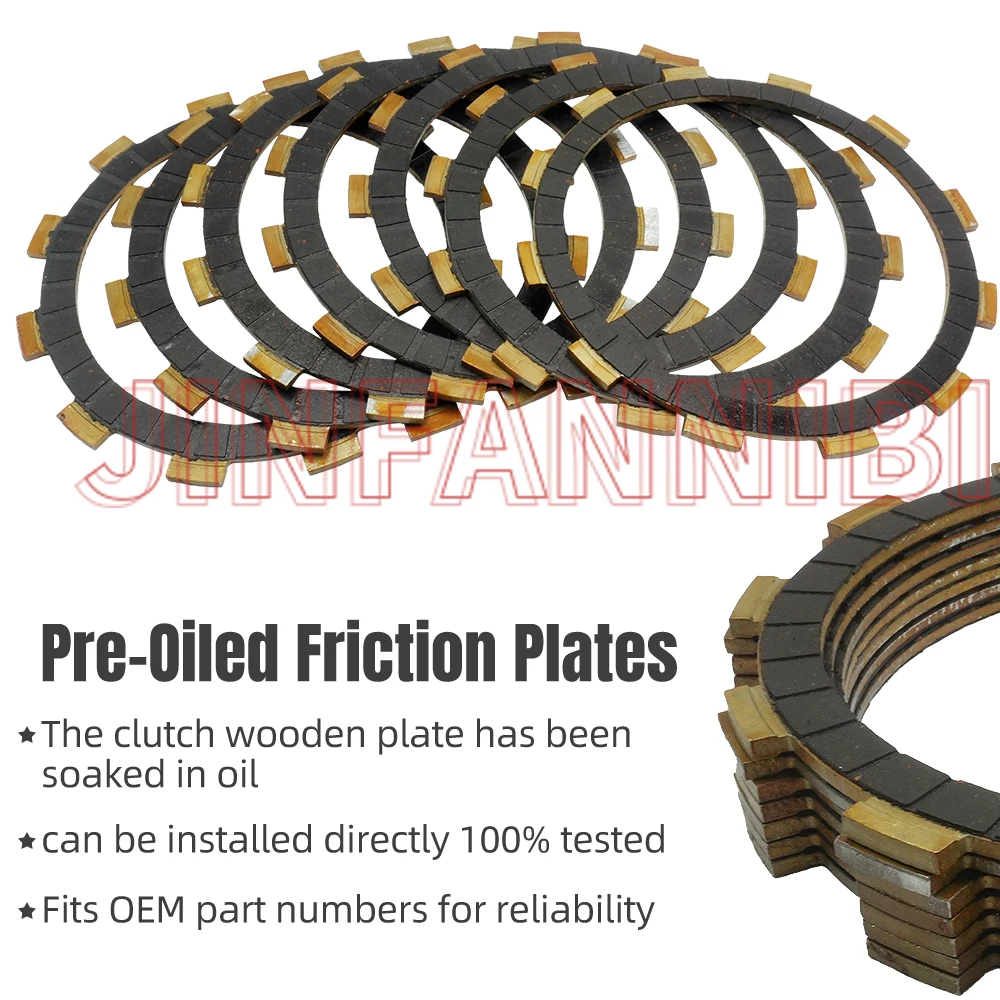 Clutch Friction Plate Kit & Cover Gasket for Suzuki Marauder 800 VZ800 1997-2000 2001 2002 2003 2004