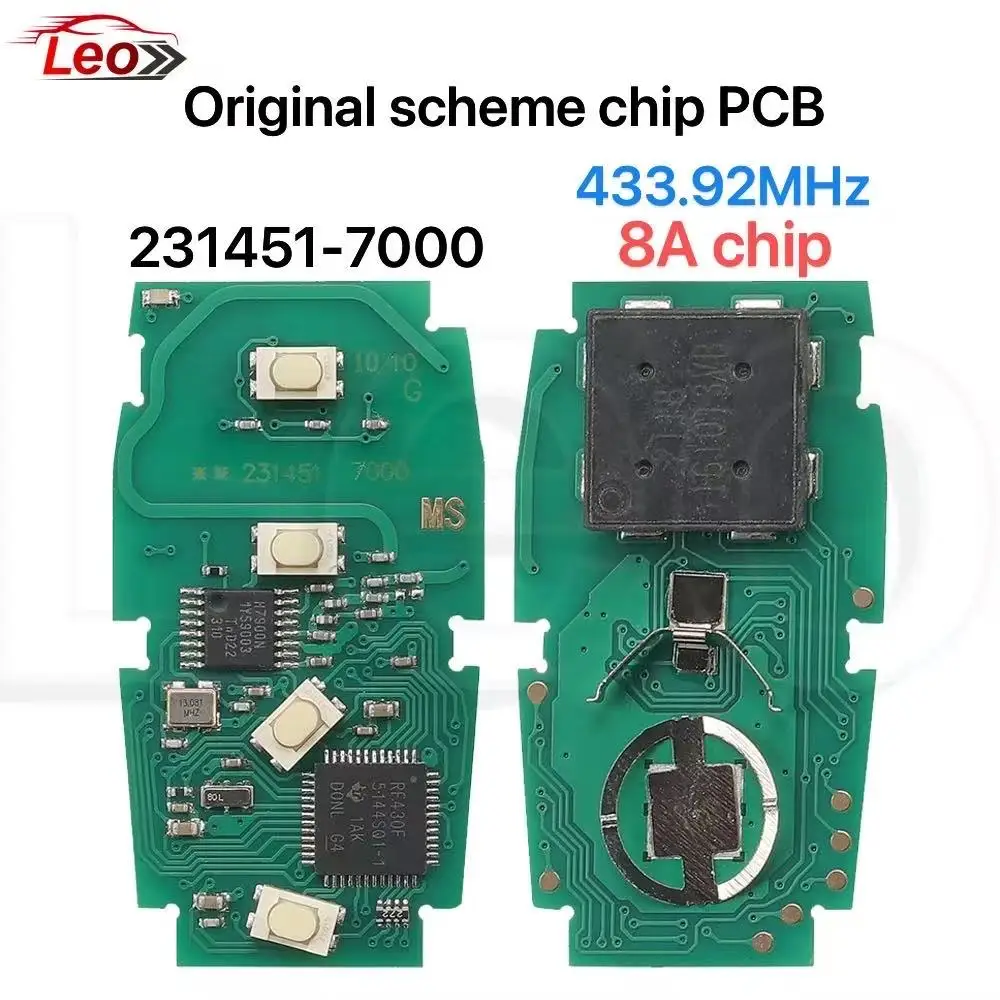 Leo HYQ14AHK/AHC For Subaru Forester Impreza Legacy XV BRZ Legacy Outback Ascent smart key 231451-5801/7000 433/314MHz 8A/4Dchip