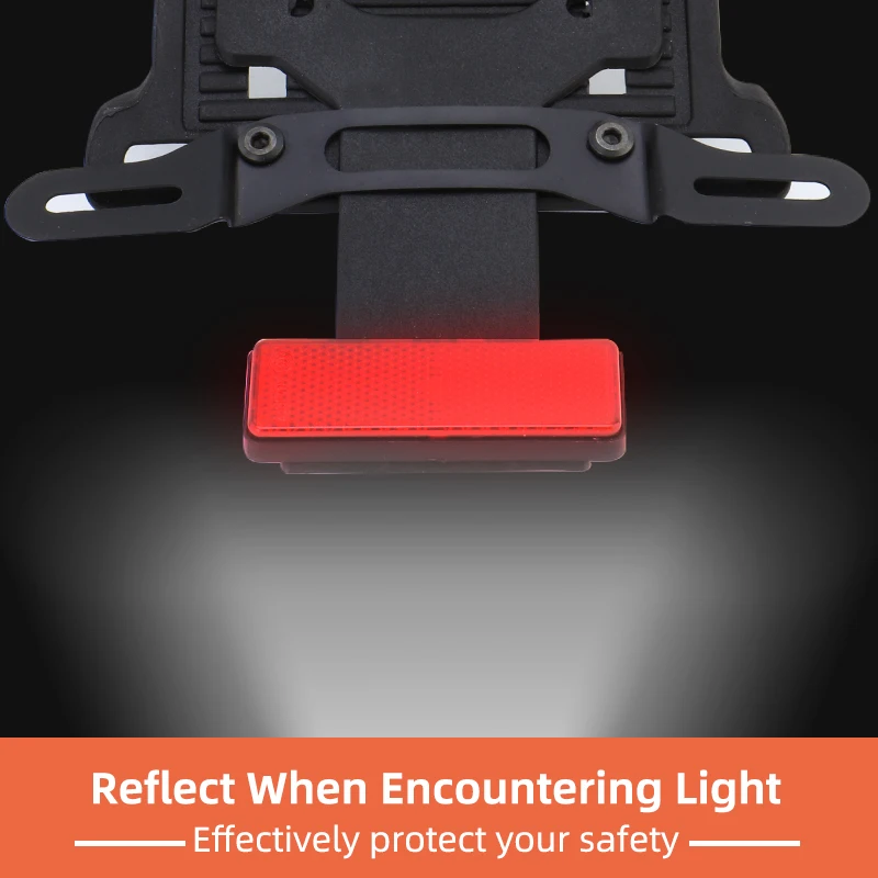 Motorcycle License Plate Kit Rear Fender LED Display Bracket With Light For Harley Sportster XL883 XL1200 Iron 883 XL 1200 X48 view 4