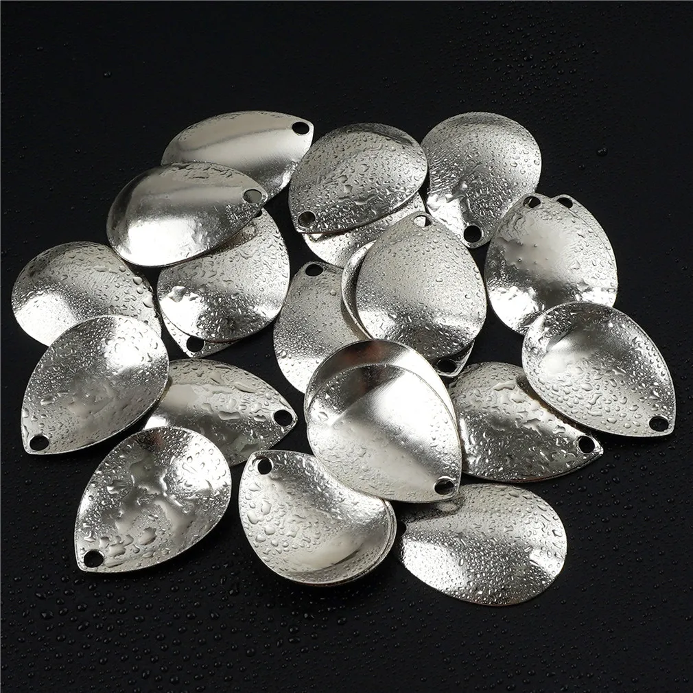 500Pcs Fishing Spinner Blades spoon lure blade Colorado blades for fishing Lure Making Walleye Rig Trout Bass Fishing Tackle