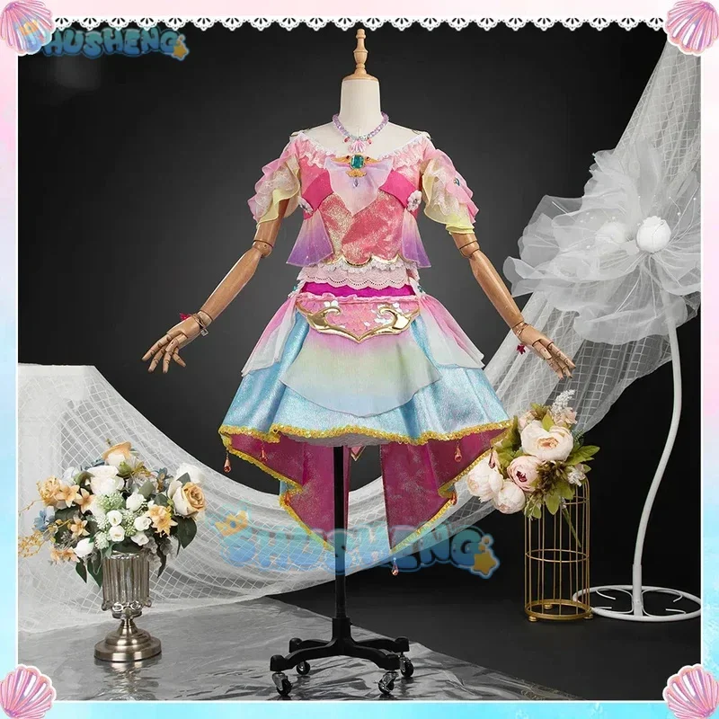 

FC6Aikatsu! Series Hoshimiya Ichigo Gown Cosplay Costume Cos Game Anime Party Uniform Hallowen Play Role Clothes Clothing@FC8！