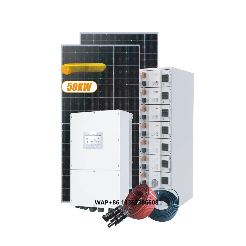 Bluesun النظام الشمسي التجاري 30Kw 50Kw 100Kw BESS شبكة هجينة تخزين الطاقة الشمسية مع Lifepo4 البطارية الشمسية مجموعة كاملة #1