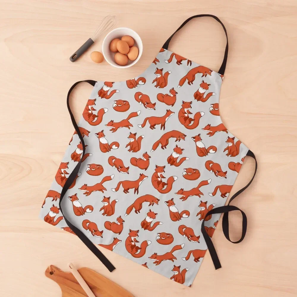 

CUTE FOX PATTERN Apron Kitchen Things For Home Kitchen Apras For Women Kitchen Special Accessories Apron