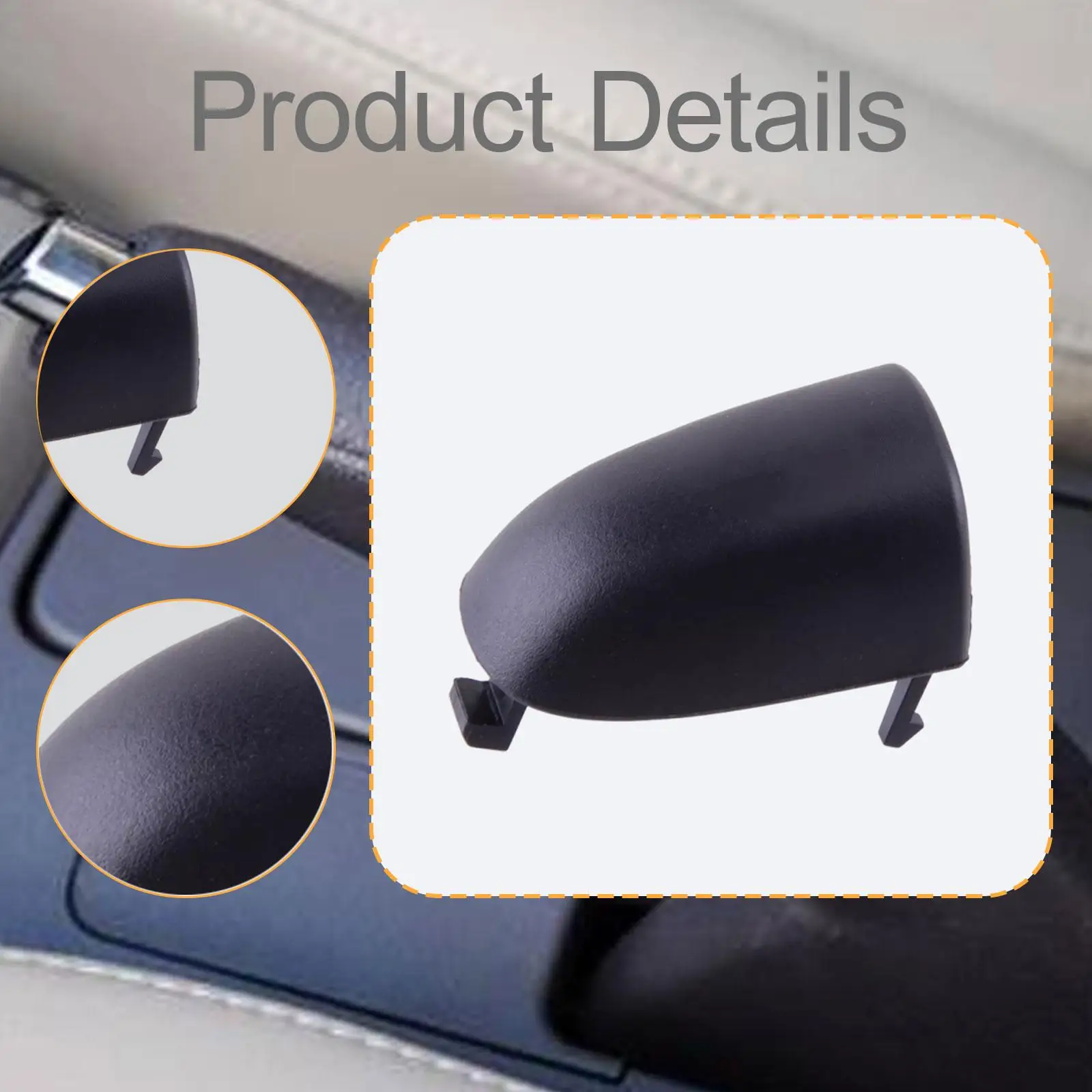 Capa de freio de mão do carro 31329236 montagem simples à prova dwaterproof água resistente substituir peças acessórios anti risco preto substituição