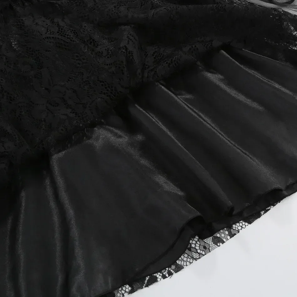 Dunkles Gothic-Cosplay-Kleid für Mädchen, Kinder-Halloween-Kostüm mit Hörnern und Flügeln, Accessoires für Party, Bühnenauftritt, Verkleidung – Detail 18