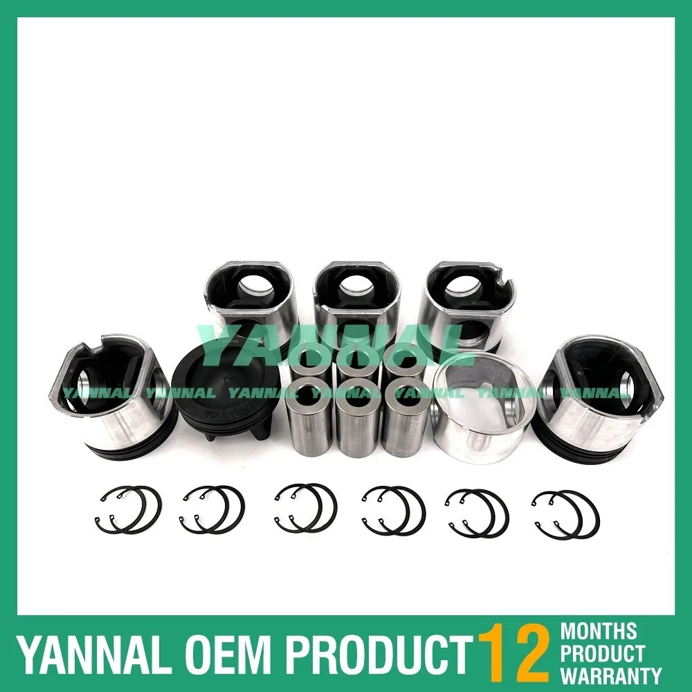

For Cummins M11 Overhaul Rebuild Piston Kit Backhoe Diesel engine