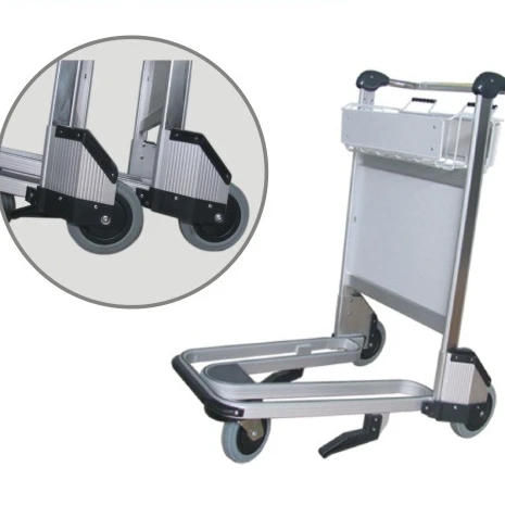 Factory Supply Aluminum Alloy Airport Luggage Trolley Hand Carts Airline Passenger Truck Airport Baggage Trolley Airport Carts