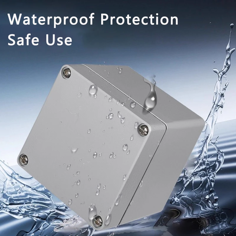 IP67 Waterproof Metal Box Outdoor High Temperature Resistant Cast Aluminum Box Factory Installation Hole Electrical Junction Box 5