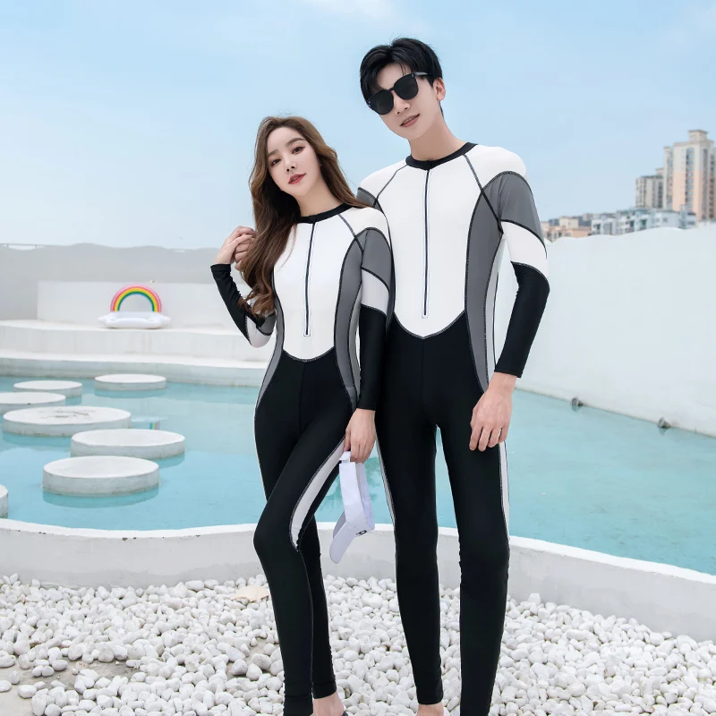 Surfing Swimsuit for Women Man children Boy Girls Long Sleeve Bathing Suits diving suit Wetsuits Family Swimwear Rash Guard 2022