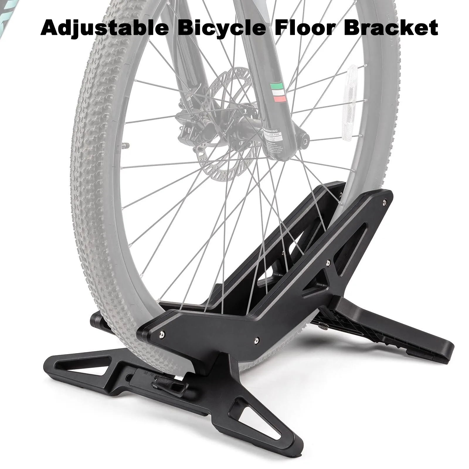 

Регулируемая напольная подставка для велосипеда. Подставка для парковки велосипедов подходит для колес 16-29 дюймов, регулируемая напольная стойка для велосипеда для всех шин шириной 30-80 мм.