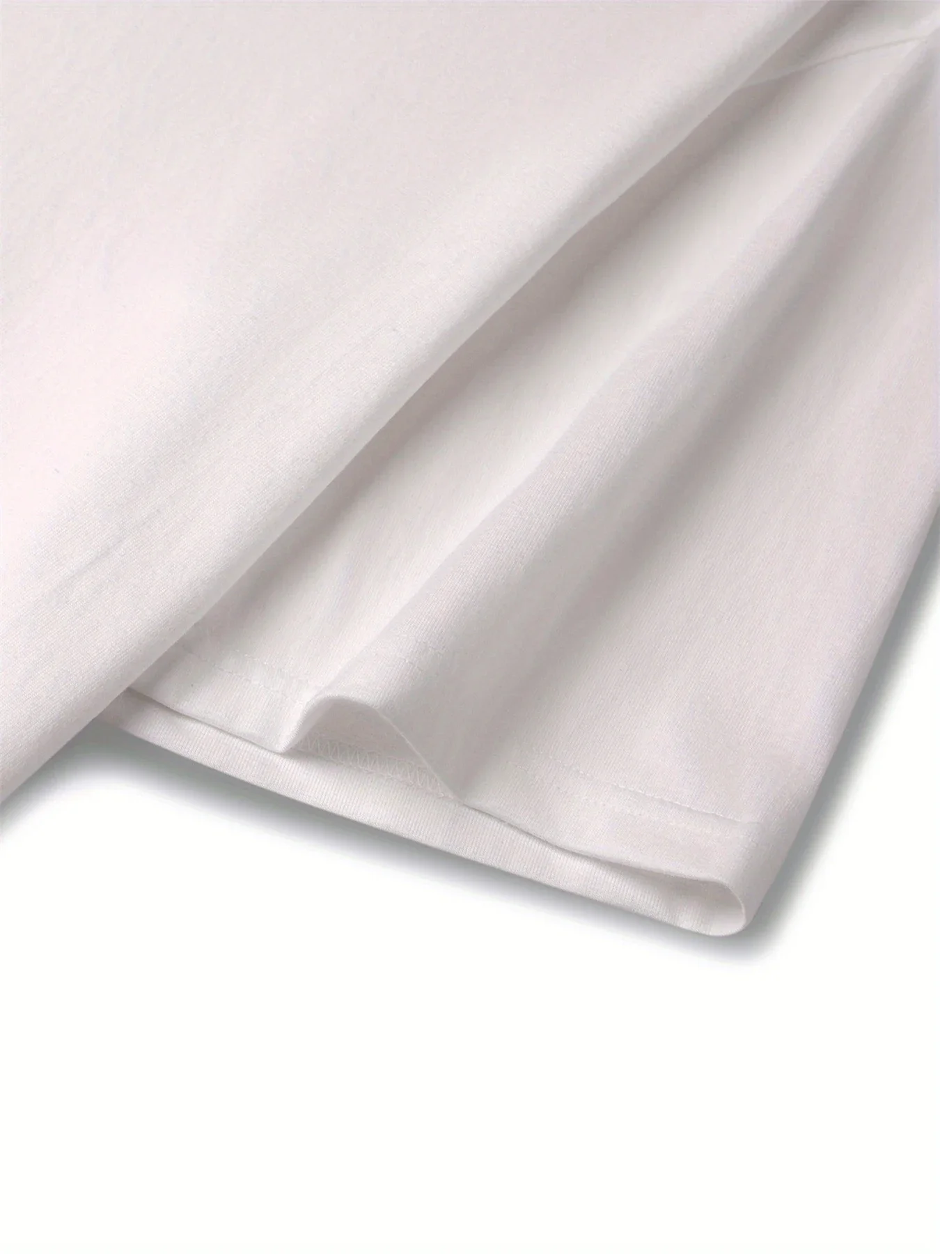 تي شيرت رجالي صيفي 100 قطن كاجوال فضفاض يحافظ على موقف إيجابيًا مطبوع عليه حروف رياضية برقبة دائرية وأكمام قصيرة