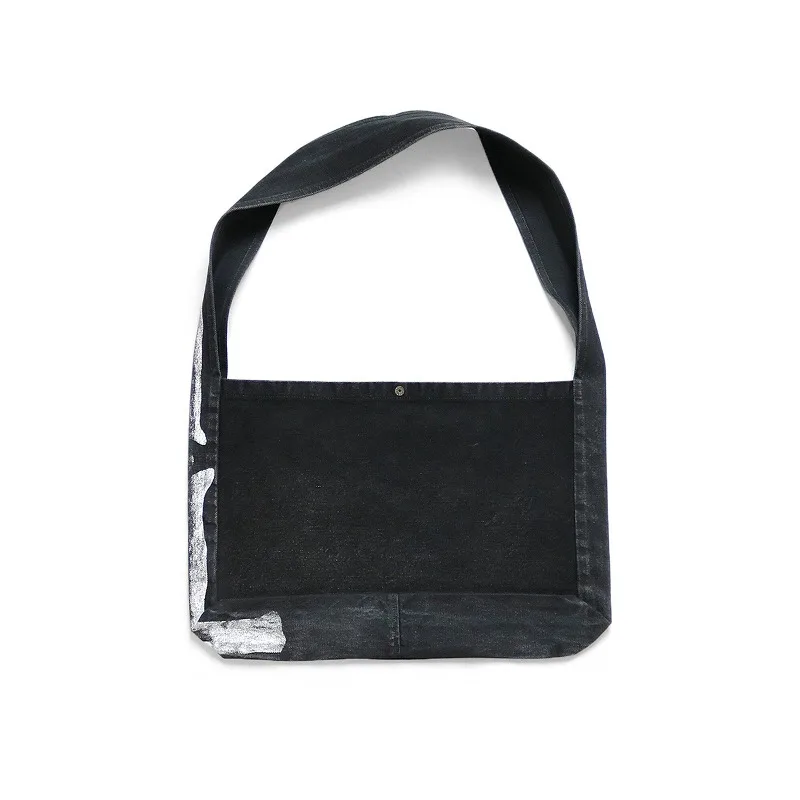 KAPITAL Vintage Japanese Bone Print Unisex Crossbody Messenger Bag