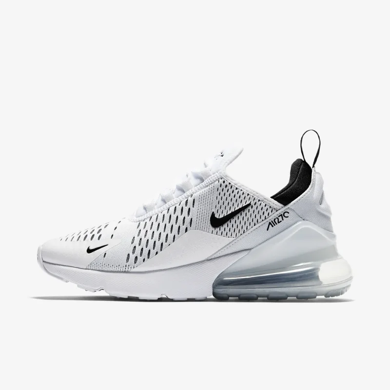 Nike Air Max 270 Original Nike Retro Casual Running Shoes Sneakers for Women Men White Air Cushion AH6789-100