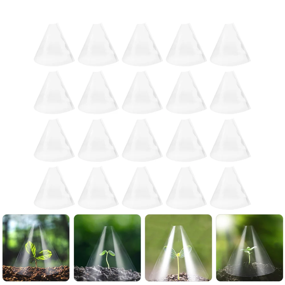 

20pcs Plant Protection Covers Reusable Plastic Dome For Winter Frost Freeze Protection Outdoor Plants Garden Supply Landscape
