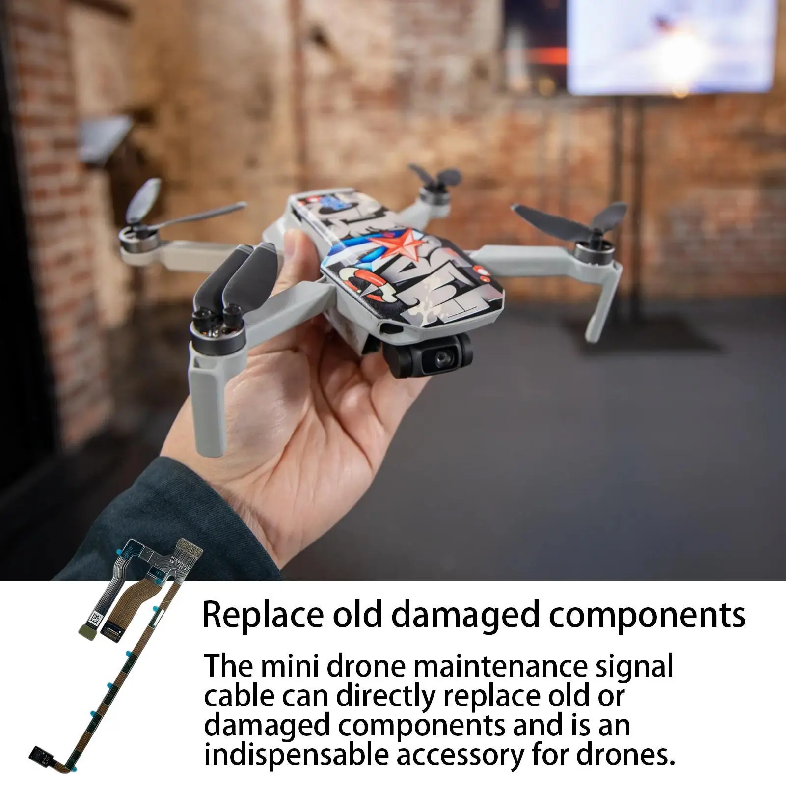 كاميرا Gimbal 3 في 1 كابل مسطح مرن ، شريط بديل ، 2 صغير ، SE أجزاء ، Mavic Mini 1 ، 2