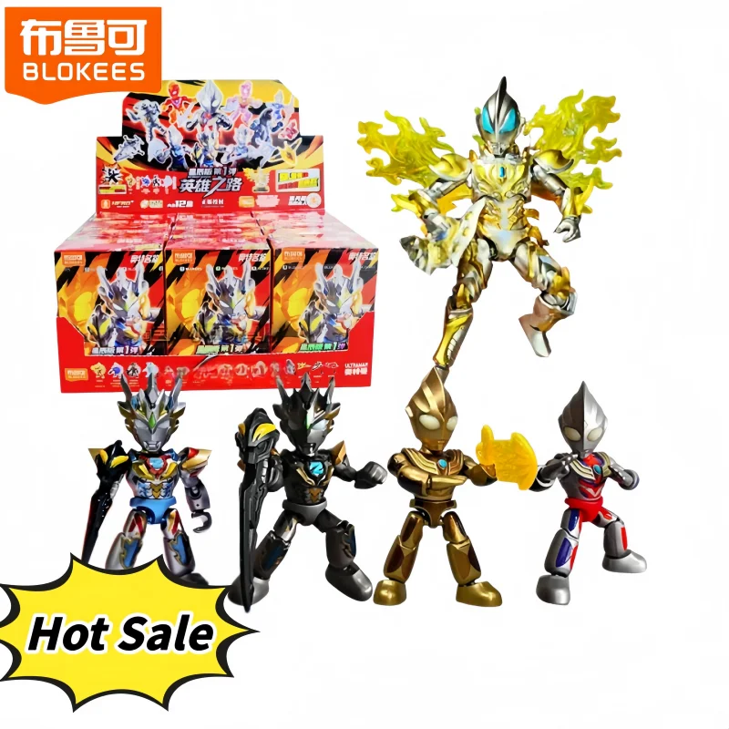 

In Stock Blokees Ultraman Defender VersionVol.1 Blind Box Ultraman Tiga Z Trigger Movable Figure Collect Model Toy Birthday Gift