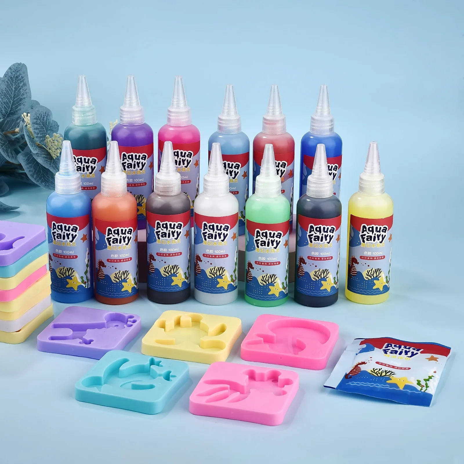 Autocollants de peinture artisanale fait à la main Montessori, Kit d\'élfes magiques à l\'eau Origami, jouets, cadeau de noël pour enfants