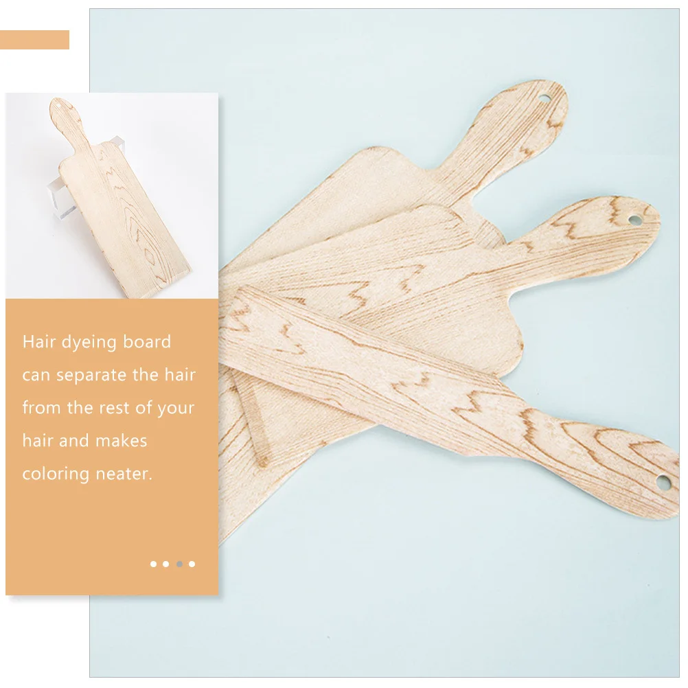 

2Pcs Highlighting Paddle Board Premium Hair Foiling Tool for Neat Hair Sectioning Dyeing Compact Easy Storage with Tail Hole