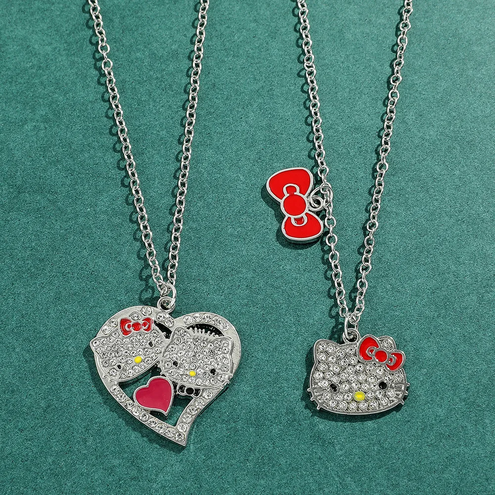 Miniso Sanrio cartoon cute necklace clavicle chain niche female Kaidi cat hot girl couple best friend gift alloy