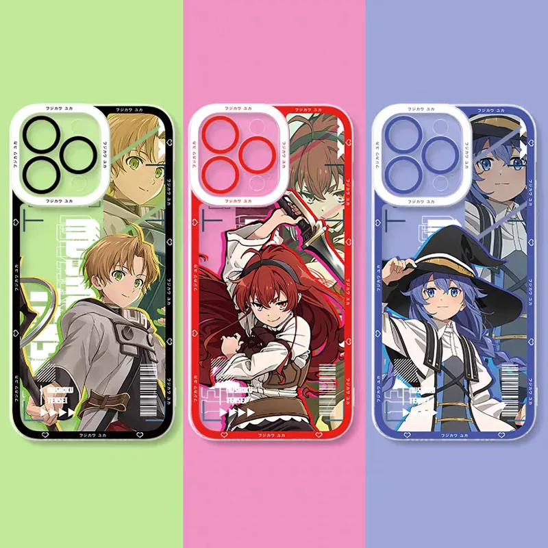 Funda de Anime Mushoku Tensei para Samsung Galaxy A15 A55 A35 A25 A54 A34 A24 A14 A53 A33 A13 A05 A05S 5G A23 A22 A32 A52 A52S