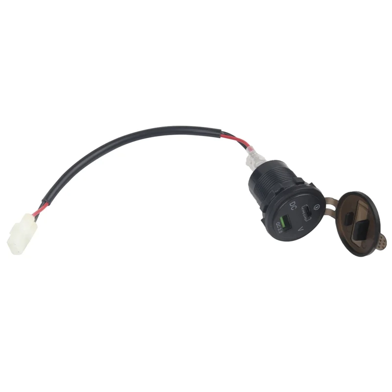 

Motorcycle USB Charger With Voltage Display USB+Type-C Port Socket For Honda CB500X Accessories