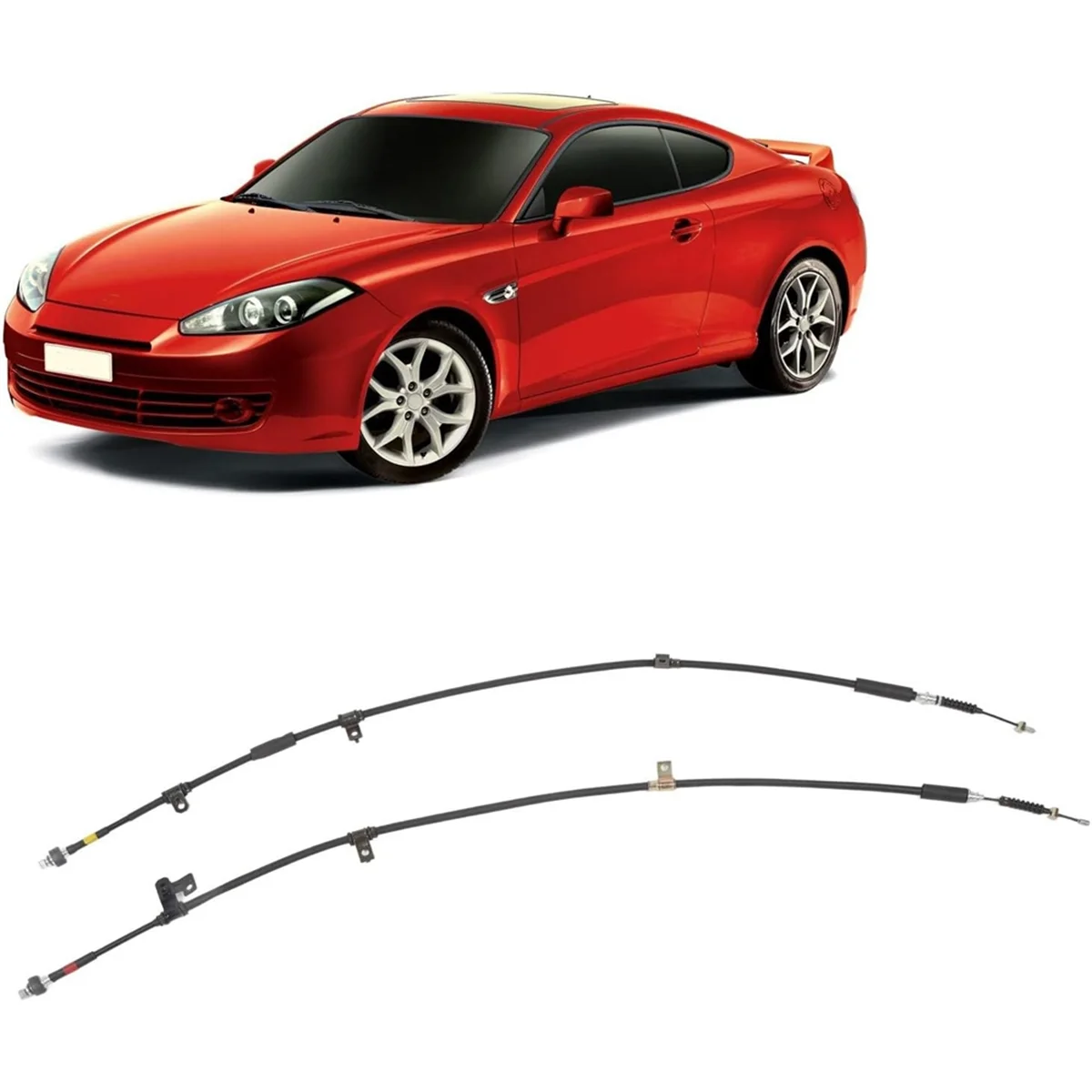 597602C300 Parking Brake Cable for Hyundai Tiburon Coupe 2003 2004 597702C300 59760 2C300 59770 2C300, Left+Right