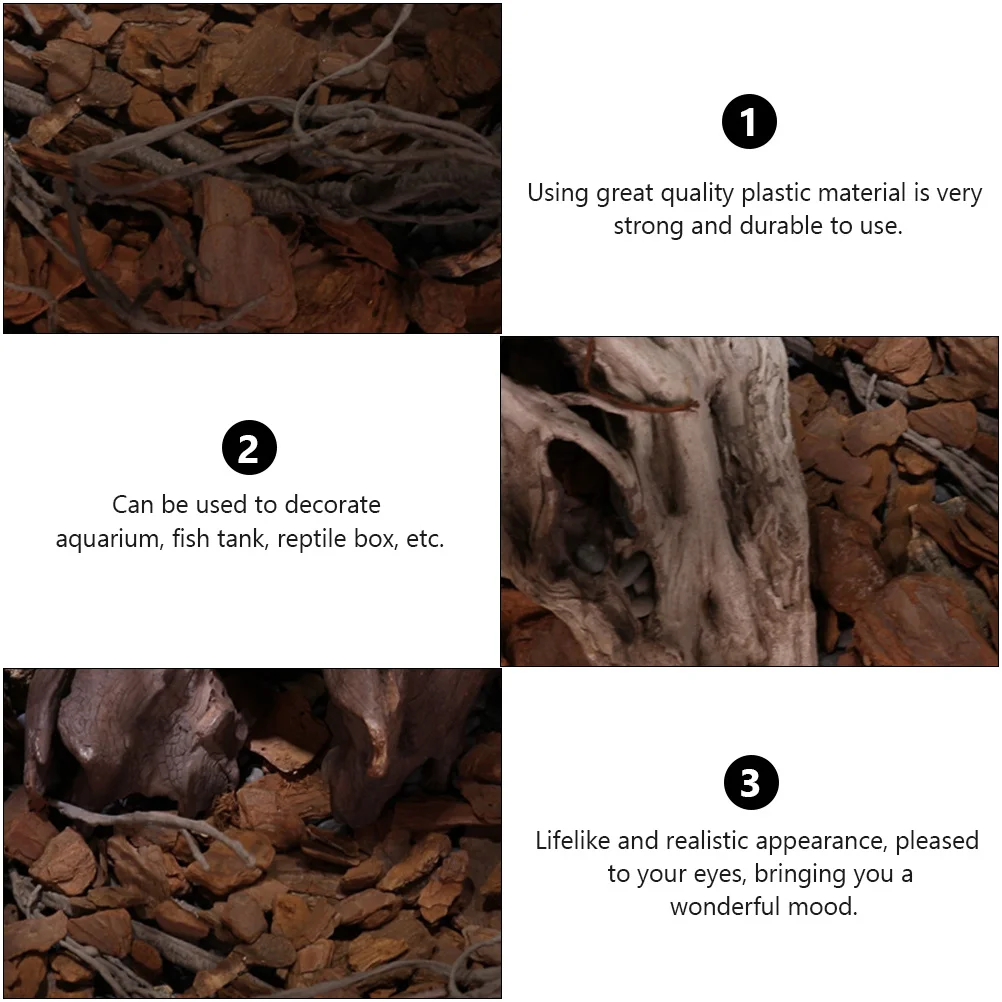 

1 Pack 500G Reptile Box Landscaping Material Natural Pine Bark For Reptiles Breeding Decor Turtle Habitat Setup Safe Non-Toxic