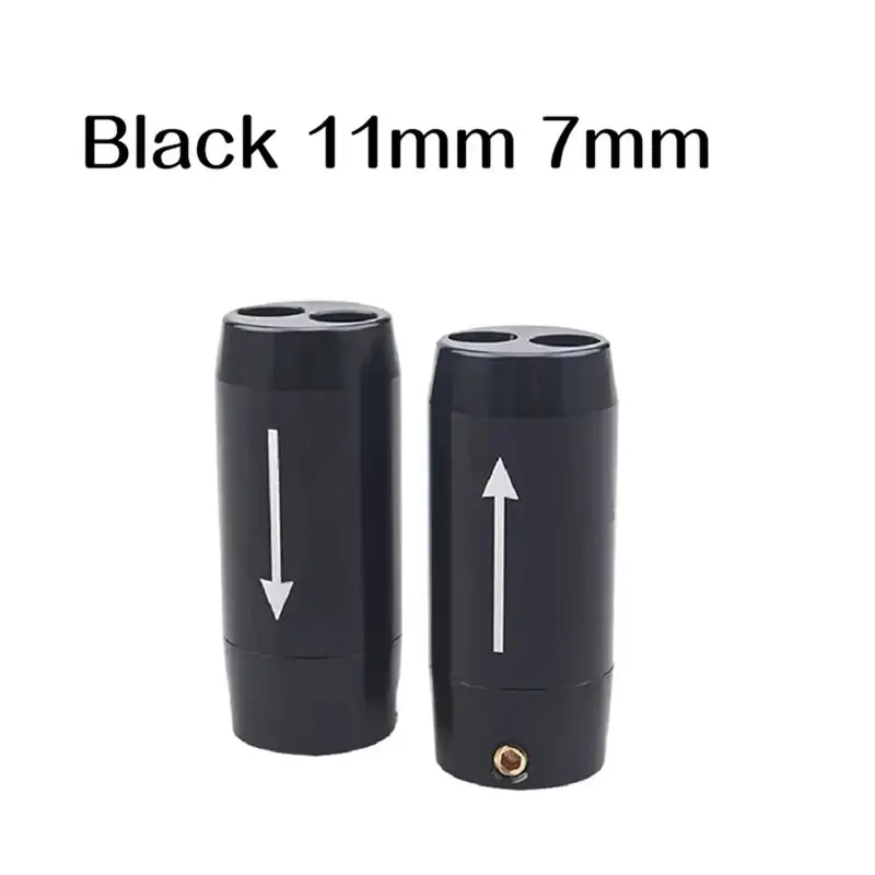 AS95-One Point Two For Speaker Cable Splitter 4Pcs Aluminum Alloy 11Mm 7Mm Audio Split Ring Wire Management Clamp For Speaker Bo
