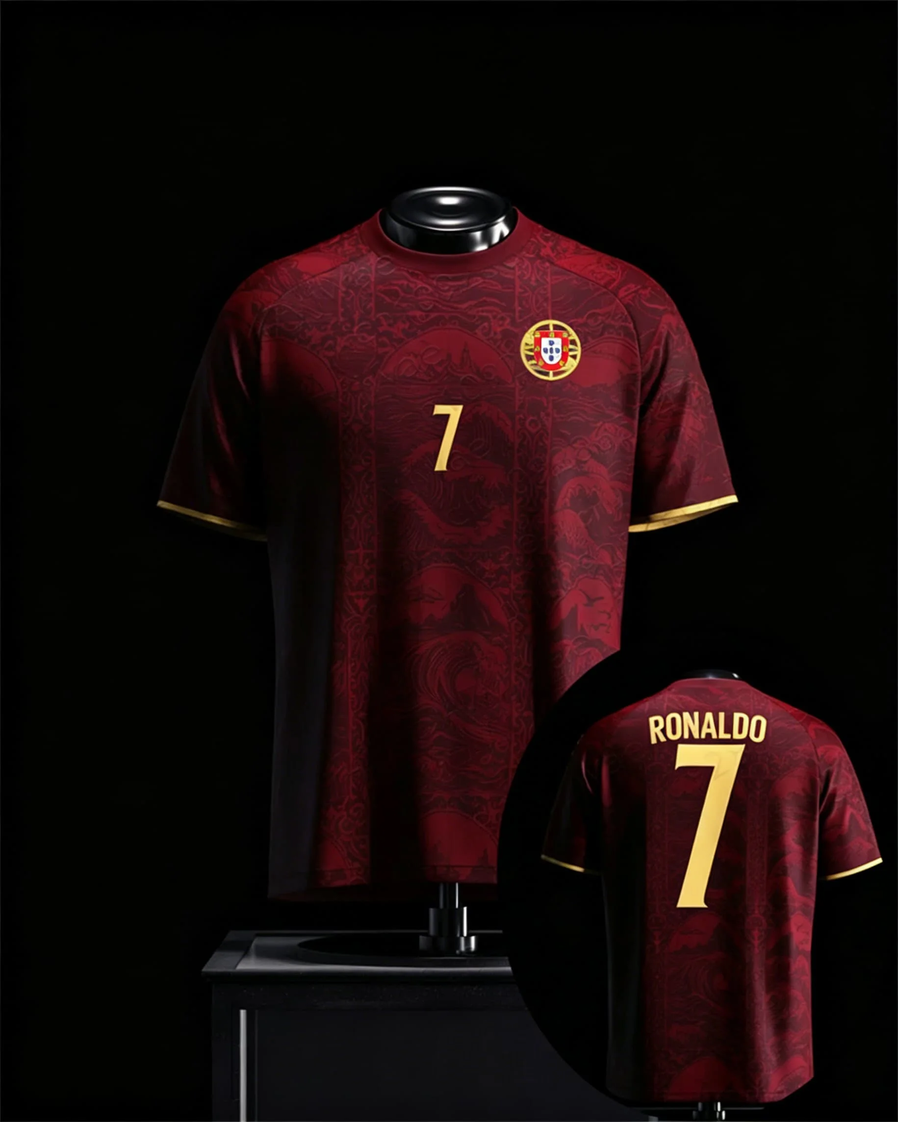 Ronaldo Fußballtrikot, Trainingsoberteile, Herren-T-Shirt, Damen-T-Shirt, Jungen-Oberteil, Kinder- und Eltern-Kind-Set, schnelltrocknend, kurzärmelig, Kinder-T-Shirt. – Detail 6